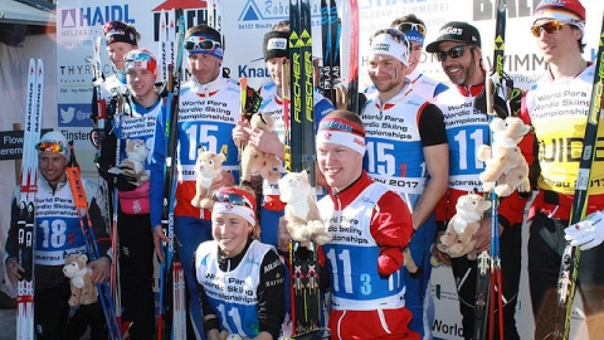 Victory ceremonies | Cross-country relays | | 2017 World Para Nordic Skiing Championships, Finsterau