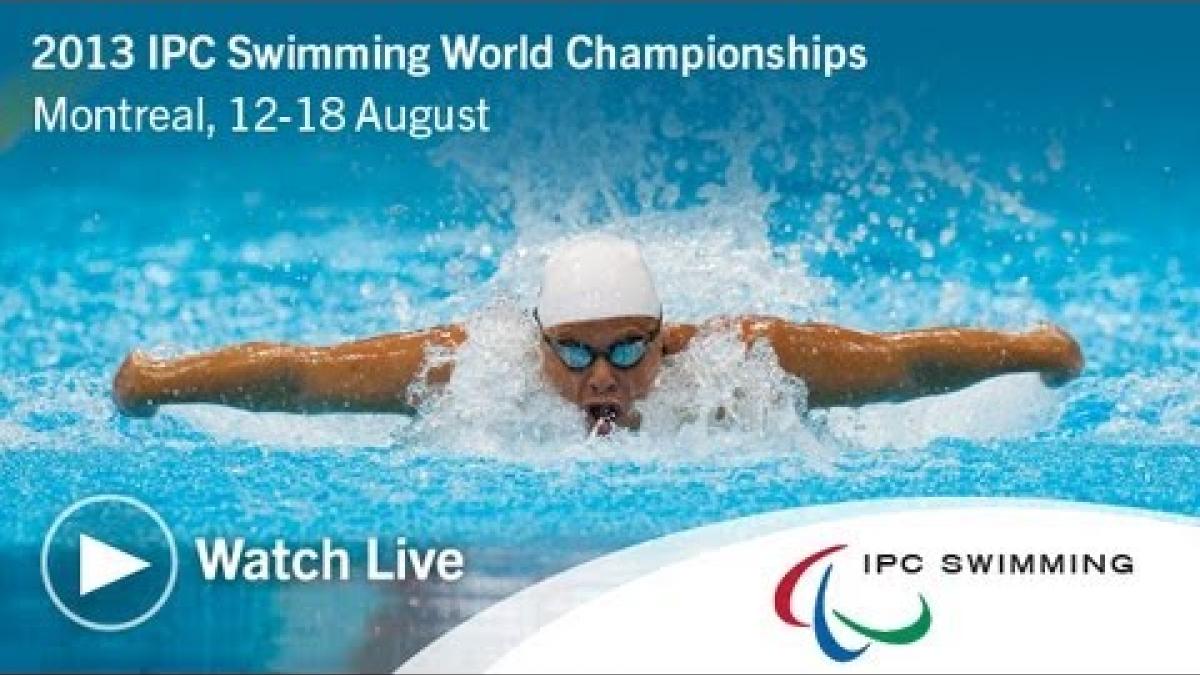 Watch LIVE 2013 IPC Swimming World Championships Montreal