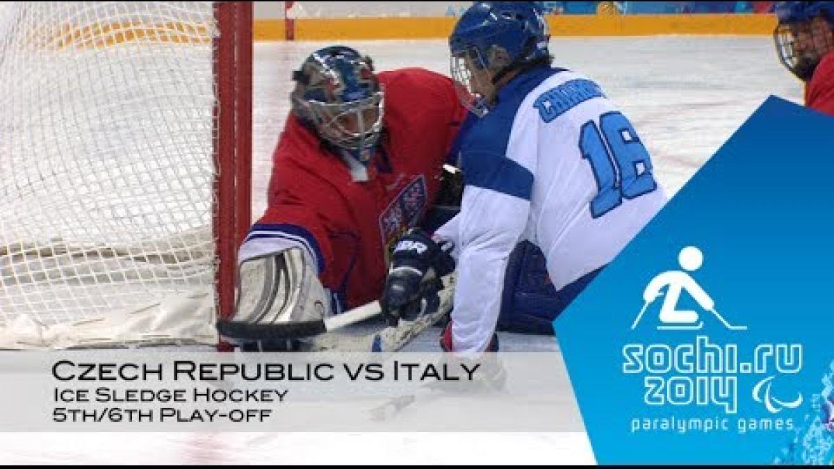 CZE v ITA 5th place highlights | Ice sledge hockey | Sochi 2014 Paralympic Winter Games