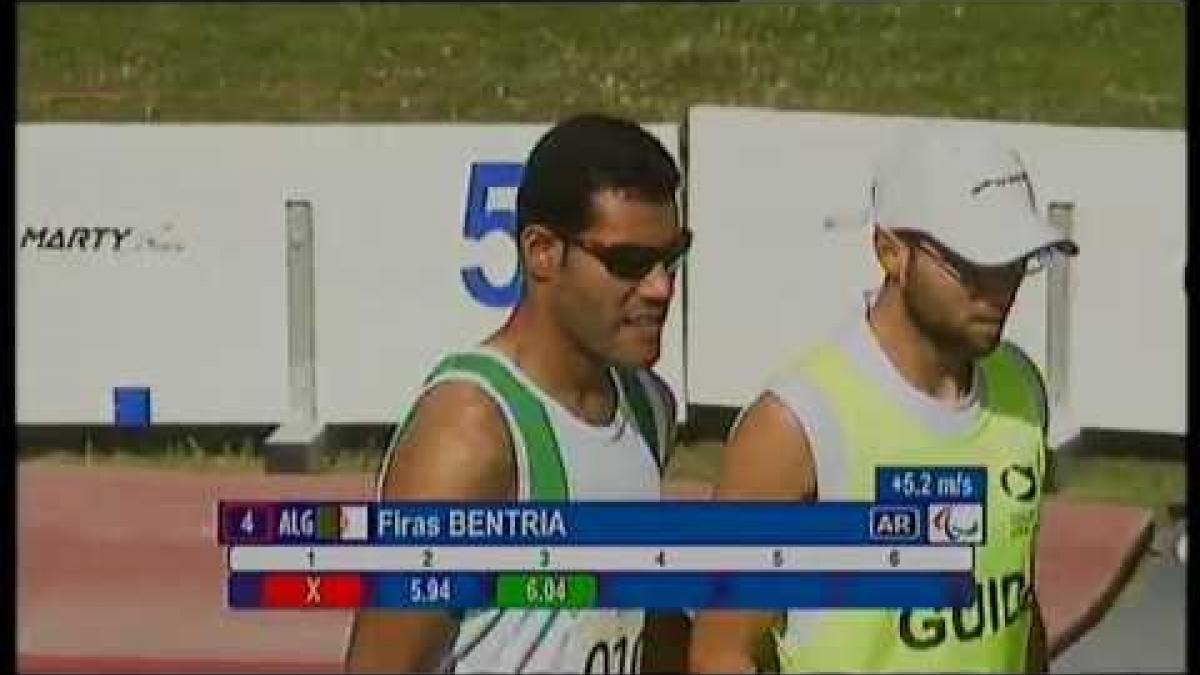 Athletics - Firas Bentria - men's long jump T11 final - 2013 IPC Athletics World Championships, Lyon