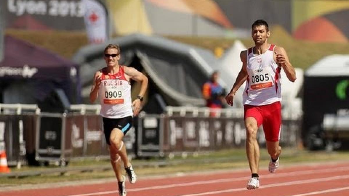 Athletics - men's 200m T12 final - 2013 IPC Athletics World Championships, Lyon