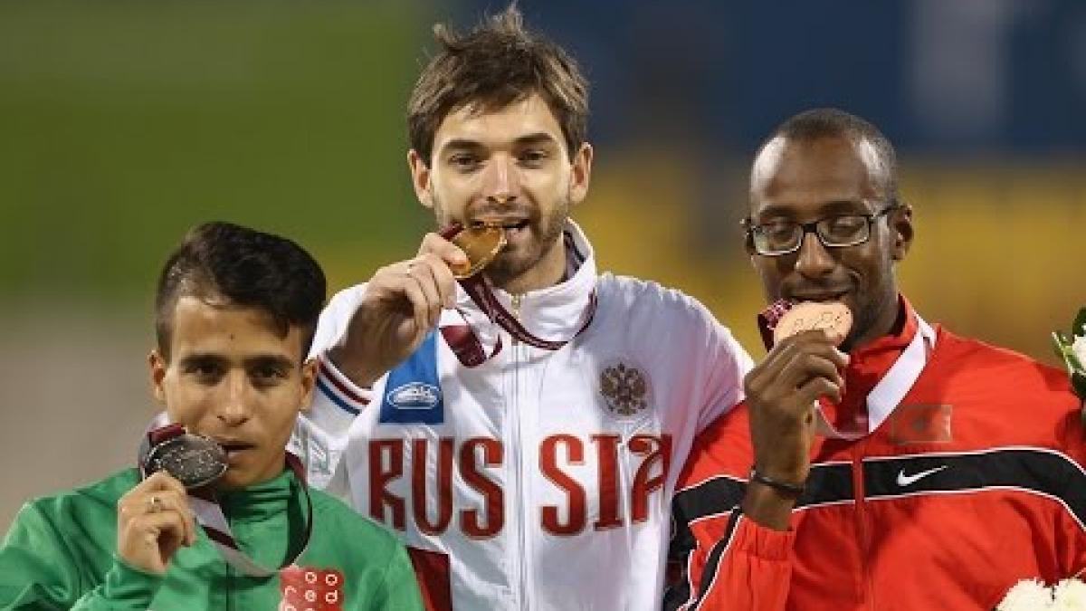 Men's 800m T13 | Victory Ceremony |  2015 IPC Athletics World Championships Doha