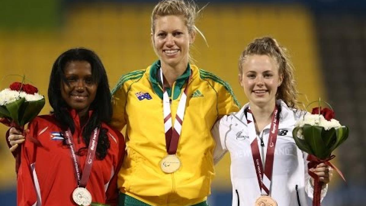 Women's long jump T47 | Victory Ceremony |  2015 IPC Athletics World Championships Doha