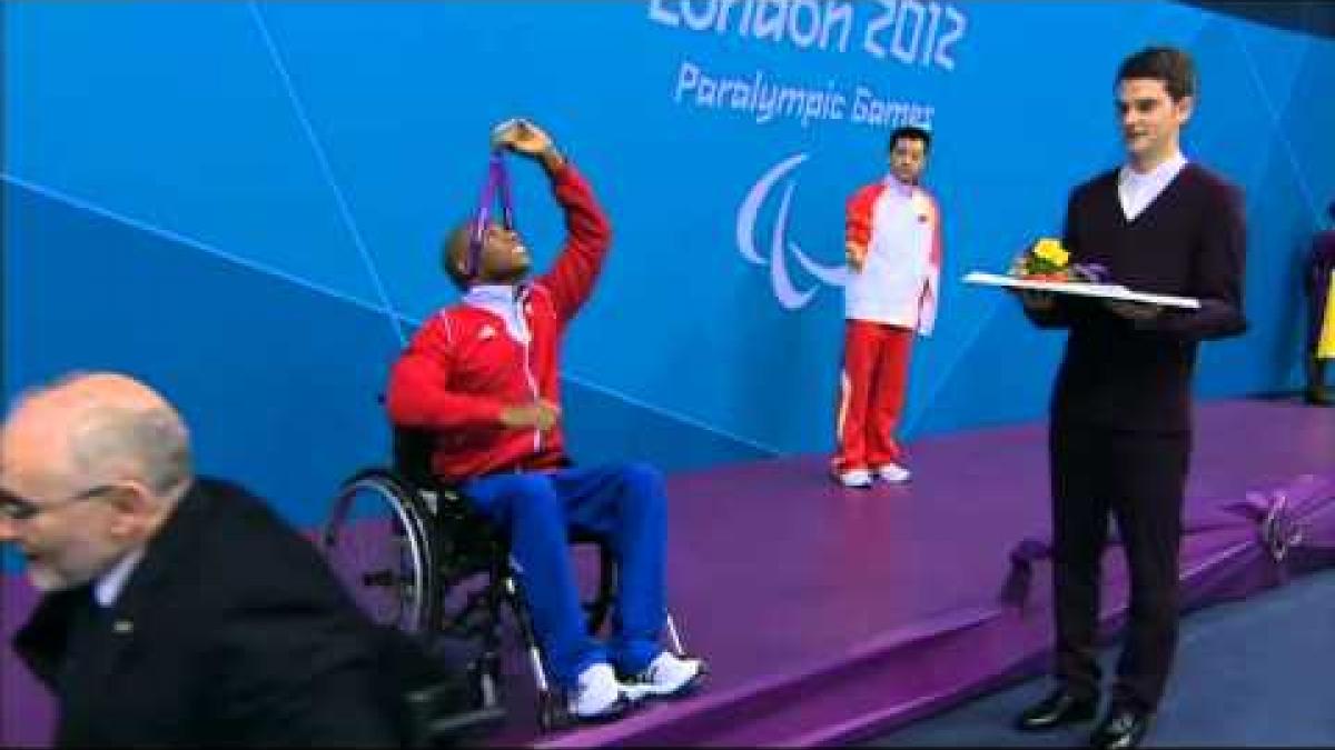 Swimming - Men's 50m Freestyle - S6 Victory Ceremony - London 2012 Paralympic Games