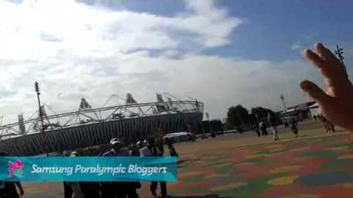 Brad Ness - Hitching a lift, Paralympics 2012