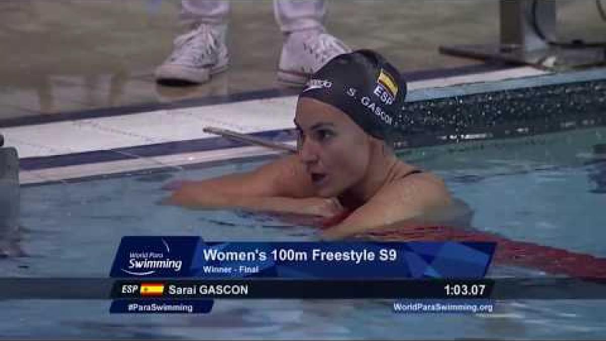 Women's 100 m Freestyle S9| Final | Mexico City 2017 World Para Swimming Championships