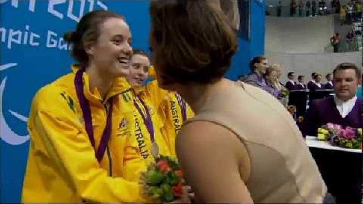 Swimming - Women's 4x100m Medley Relay - 34pts Victory Ceremony - London 2012 Paralympic Games