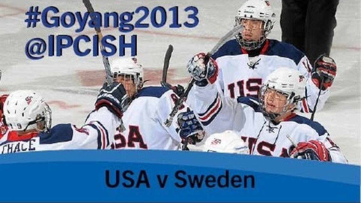 Ice sledge hockey - USA v Sweden - 2013 IPC Ice Sledge Hockey World Championships A Pool Goyang