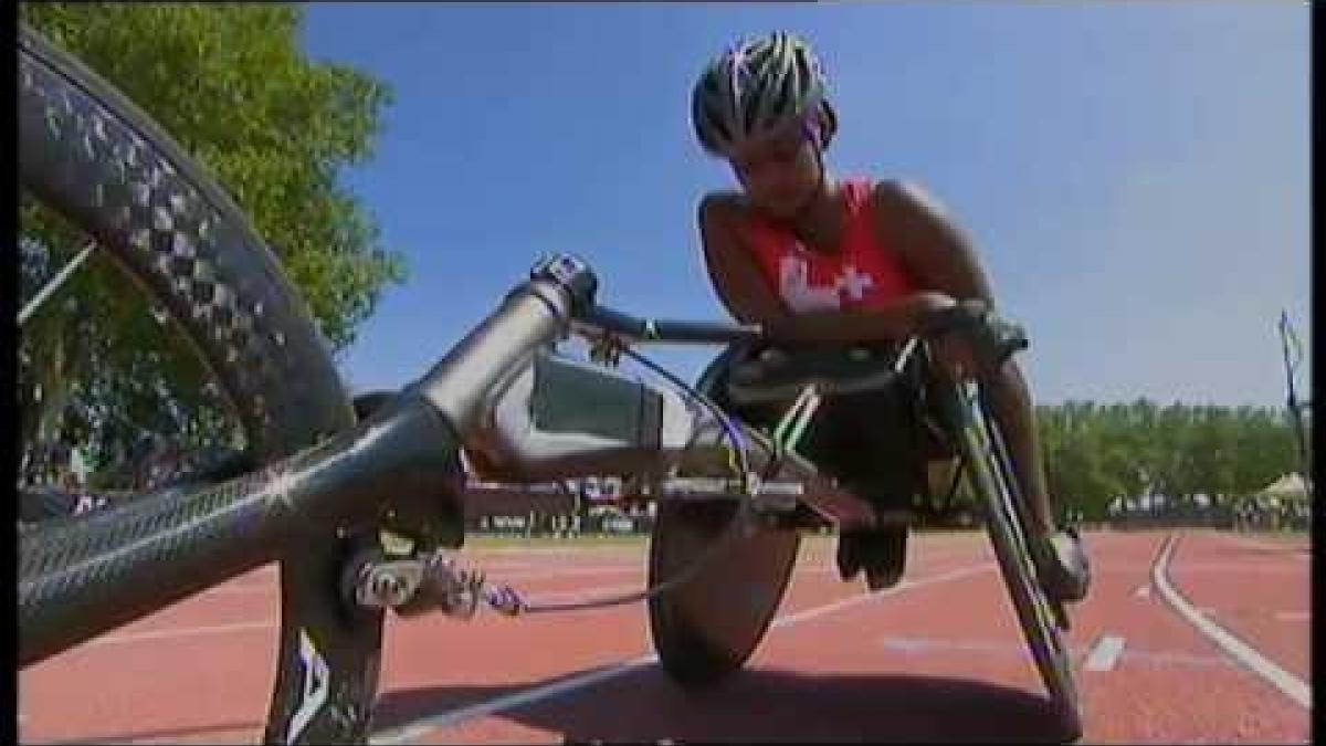 Athletics -  women's 200m T54 semifinals 1  - 2013 IPC Athletics World Championships, Lyon
