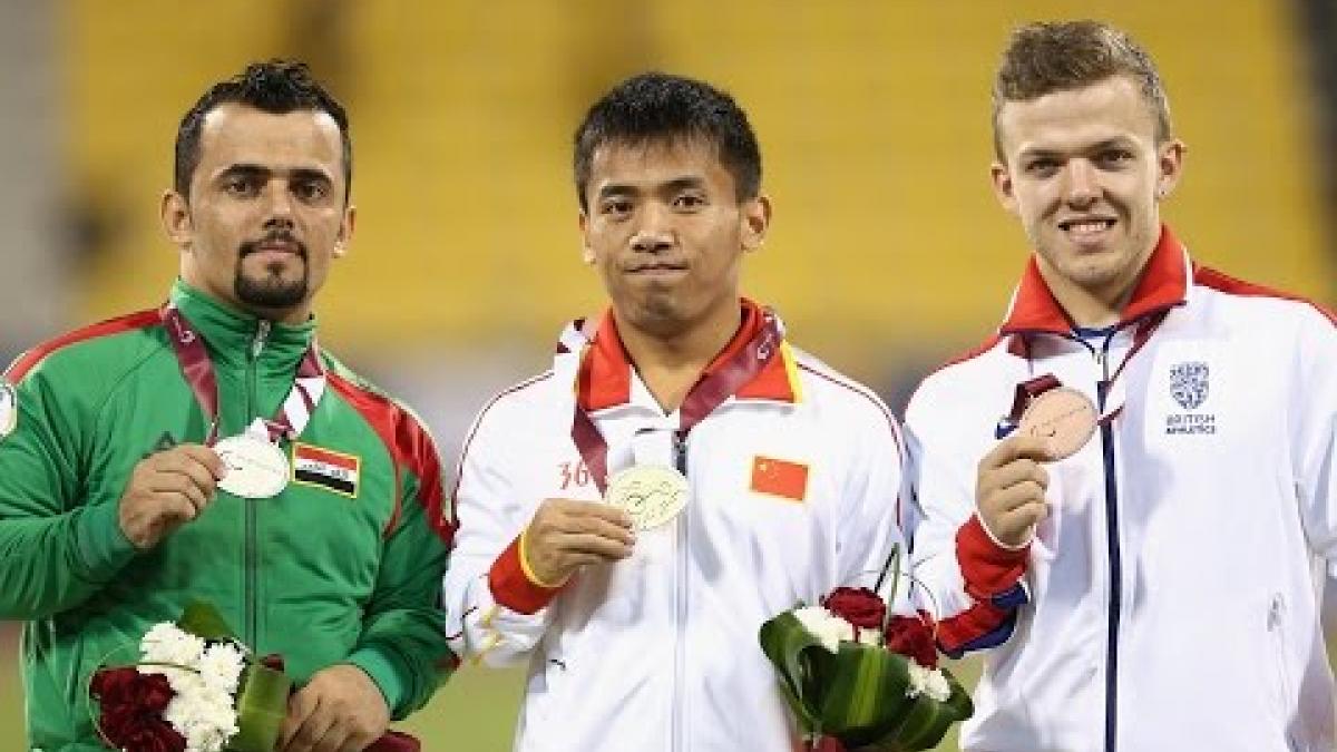 Men's javelin F41 | Victory Ceremony |  2015 IPC Athletics World Championships Doha