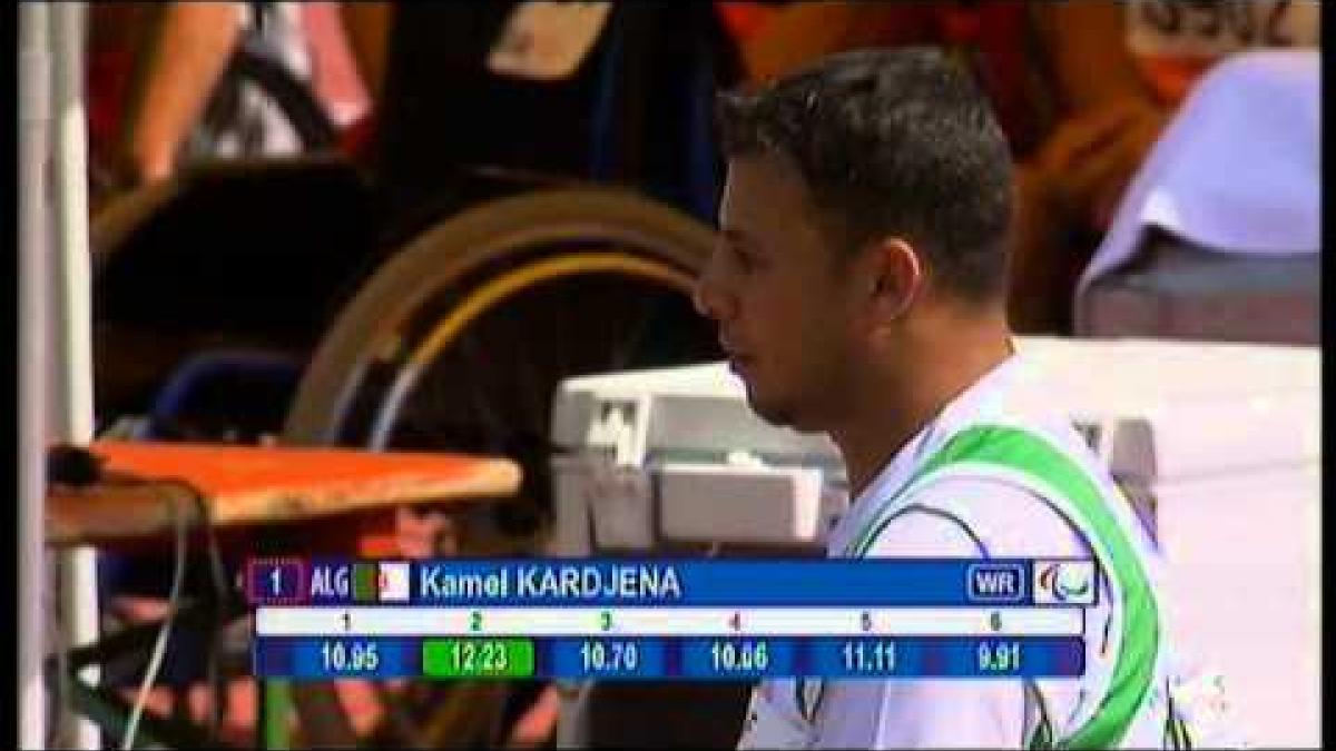 Athletics - Kamel Kardjena - men's shot put F32/33 final - 2013 IPC Athletics World C...