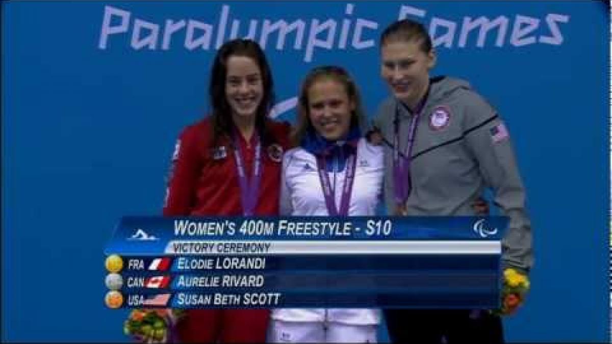 Swimming - Women's 400m Freestyle - S10 Victory Ceremony - London 2012 Paralympic Games