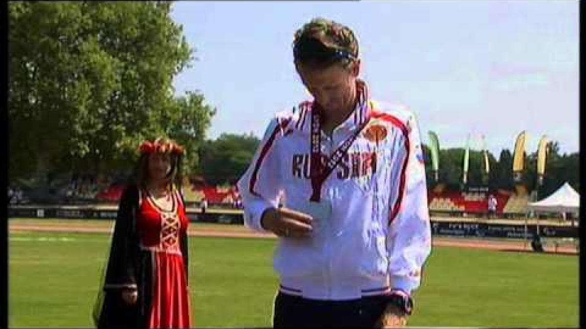 Athletics - men's 100m T37 Medal Ceremony - 2013 IPC Athletics World Championships, Lyon