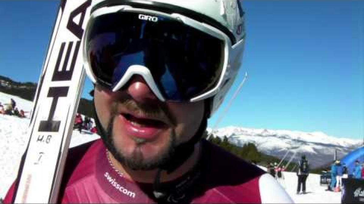 Switzerland's Michael Bruegger - Snow Bloggers - 2013 IPC Alpine Skiing World Championships