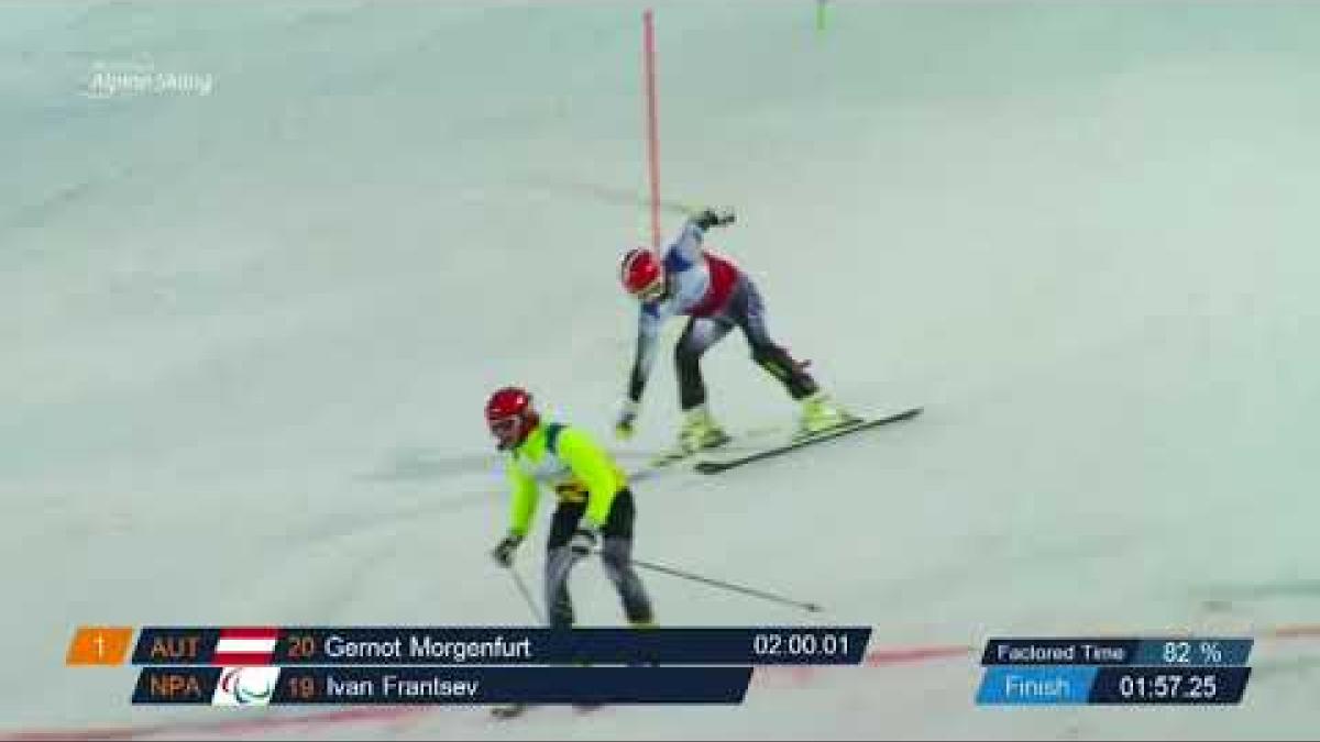 Ivan Frantsev | Men Slalom Visually Impaired 2 | World Para Alpine World Cup 2018 | Zagreb