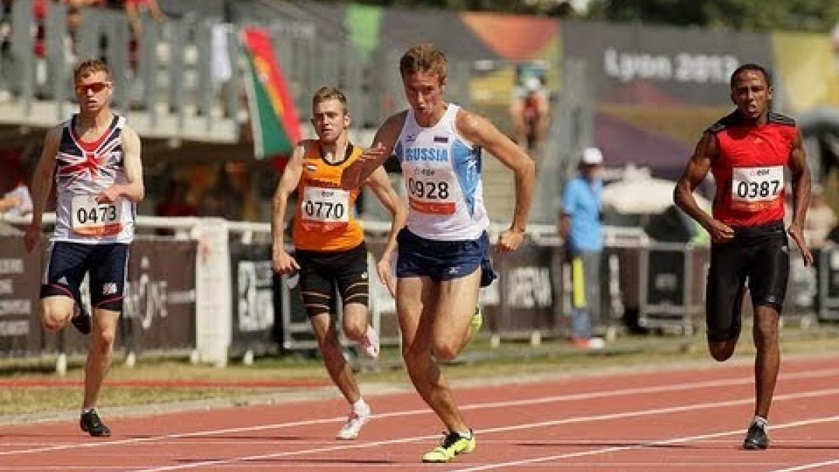 Athletics - men's 100m T37 final - 2013 IPC Athletics World Championships, Lyon