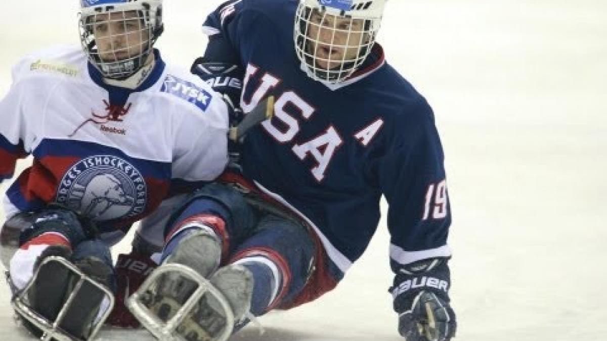 Highlights USA v Norway - 2013 IPC Ice Sledge Hockey World Championships A-Pool