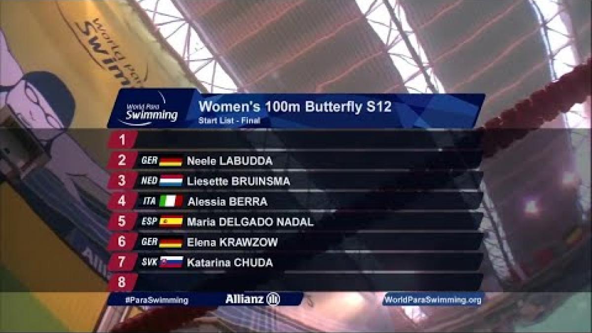 Women's 100m Butterfly S12 Final | Dublin 2018