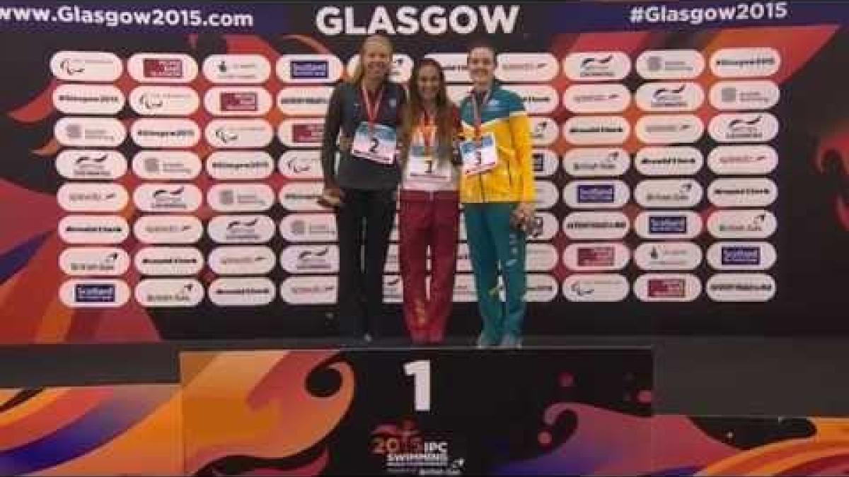 Women's 50m Freestyle S9 | Victory Ceremony | 2015 IPC Swimming World Championships Glasgow