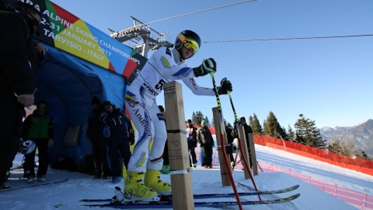 Men's standing | Super Combined 1st run |  2017 World Para Alpine Skiing Championships, Tarvisio