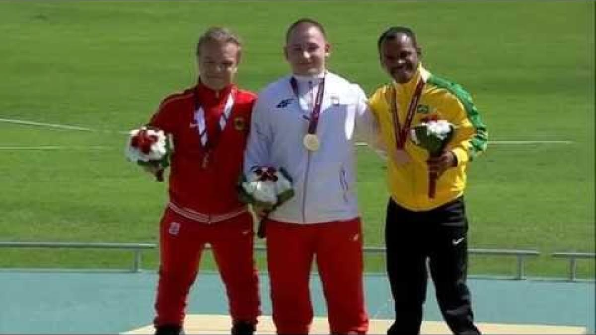 Men's shot put F41 | Victory Ceremony |  2015 IPC Athletics World Championships Doha