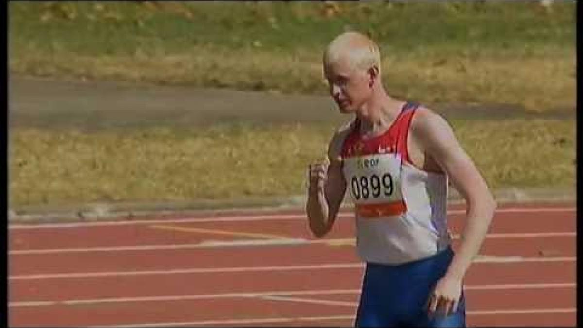 Athletics - Evgeny Kegelev - men's triple jump T12 final - 2013 IPC Athletics World C...