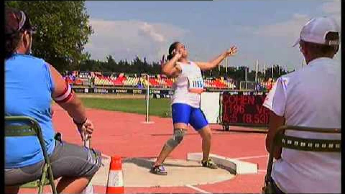 Athletics - Yomaira Cohen - Women's shot put F37 final - 2013 IPC Athletics World C...