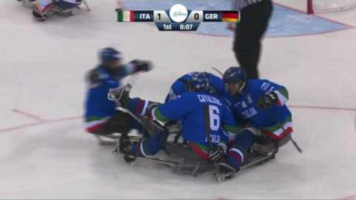 2017 World Para ice hockey Championships, Italy v Germany, Game Highlights