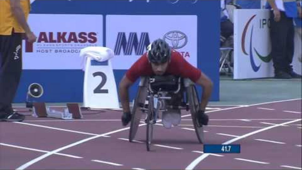 Men's 400m T34 | heat 2 |  2015 IPC Athletics World Championships Doha