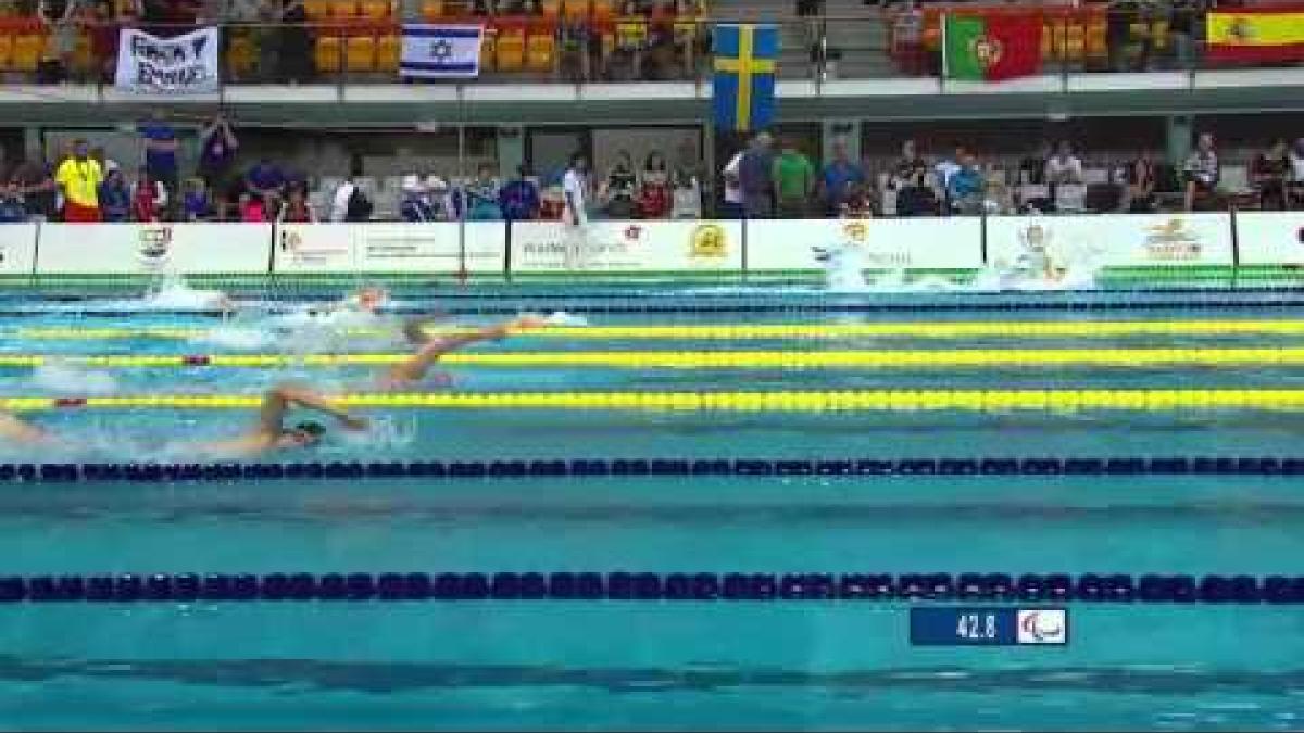 Men's 100m Freestyle S13 | Heat 1 | 2016 IPC Swimming European Open Championships Funchal