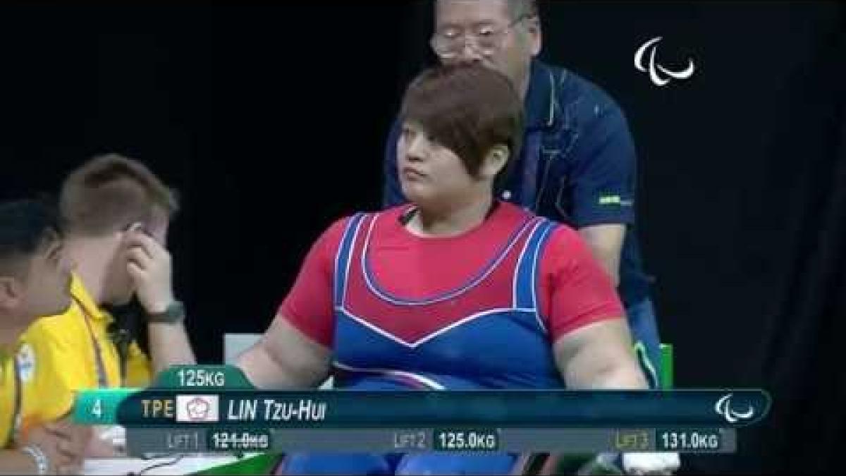 Powerlifting | LIN Tzu-Hui wins Bronze | Womens’s -79kg | Rio 2016 Paralympic Games