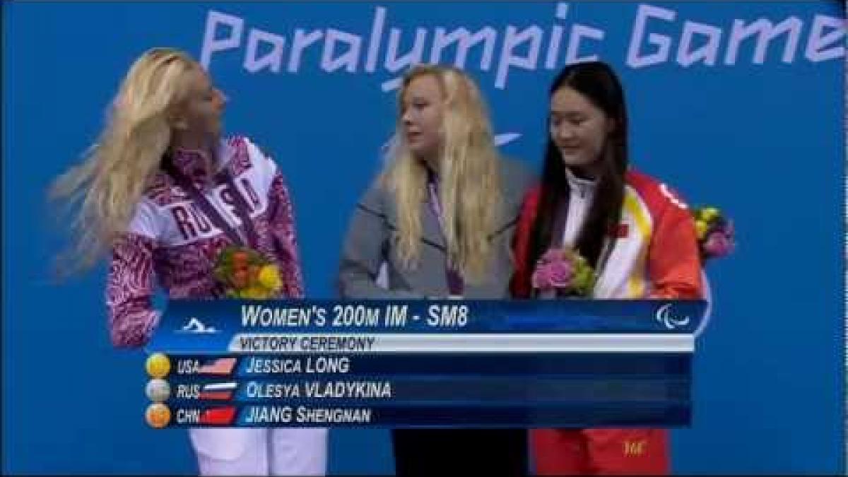 Swimming - Women's 200m Individual Medley - SM8 Victory Ceremony - London 2012 Paralympic Games