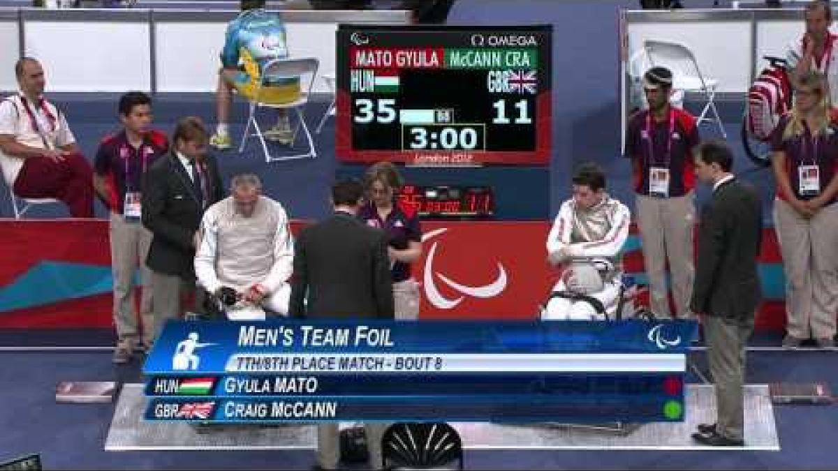 Wheelchair Fencing - GBR vs HUN - Men's Team Cat. Open - 7th-8th Pl. - London 2012 Paralympic Games