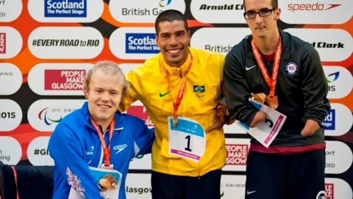 Men's 200m Freestyle S5 | Victory Ceremony | 2015 IPC Swimming World Championships Glasgow