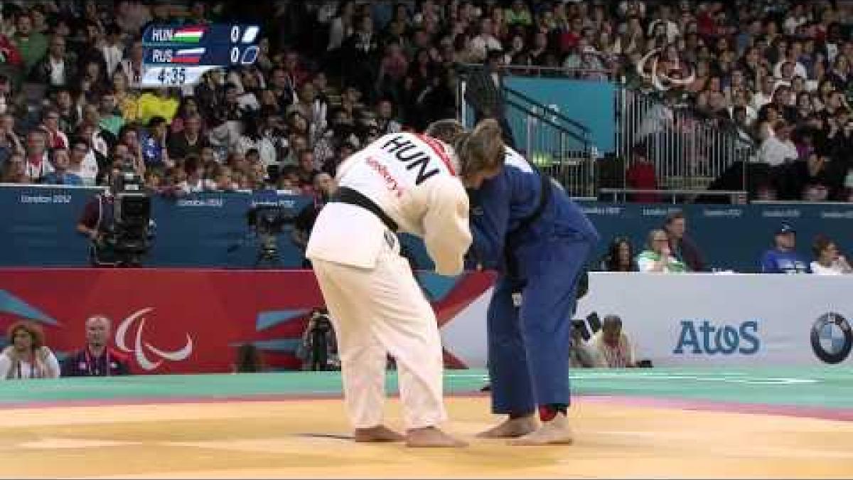 Judo - Women -70 kg Semi Final HUN vs RUS - 2012 London Paralympic Games