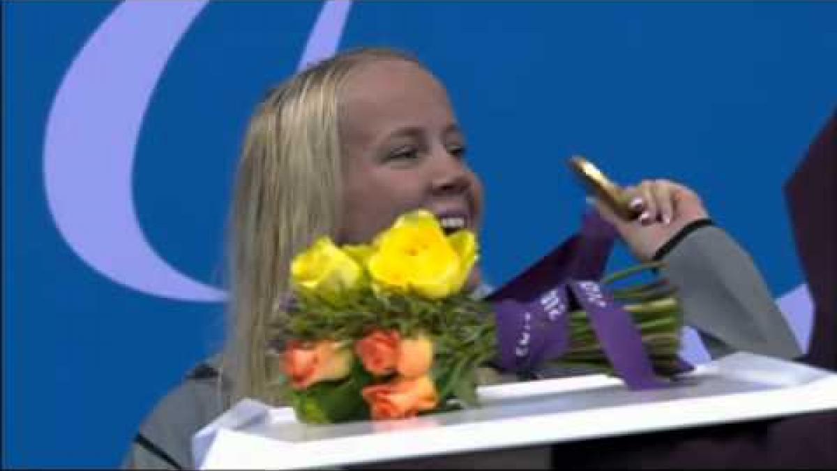 Swimming - Women's 50m Freestyle - S8 Victory Ceremony - London 2012 Paralympic Games