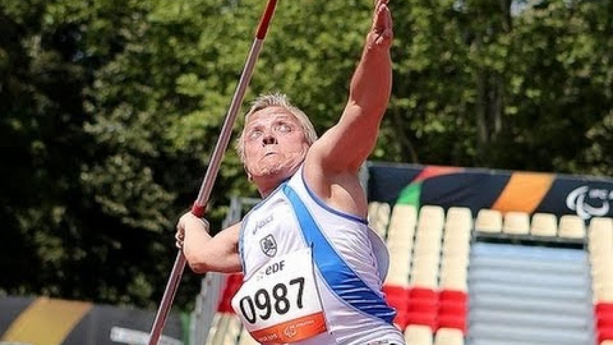 Athletics - Marek Margoc - Men's javelin throw F41 final - 2013 IPC Athletics World C...