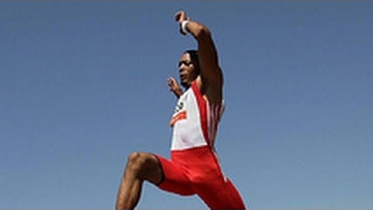 Athletics - Luis Felipe Gutierrez - men's long jump T13 final - 2013 IPC Athletics Worlds