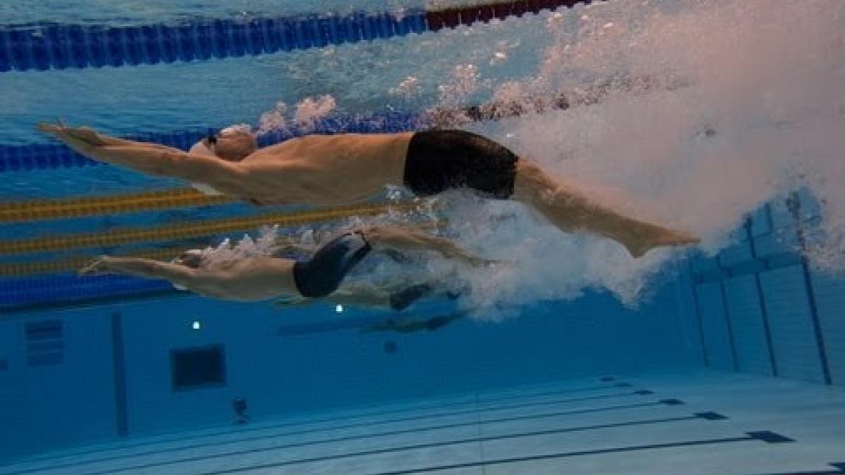 Swimming - Men&#039;s 50m Backstroke - S4 Final - London 2012 Paralympic Games