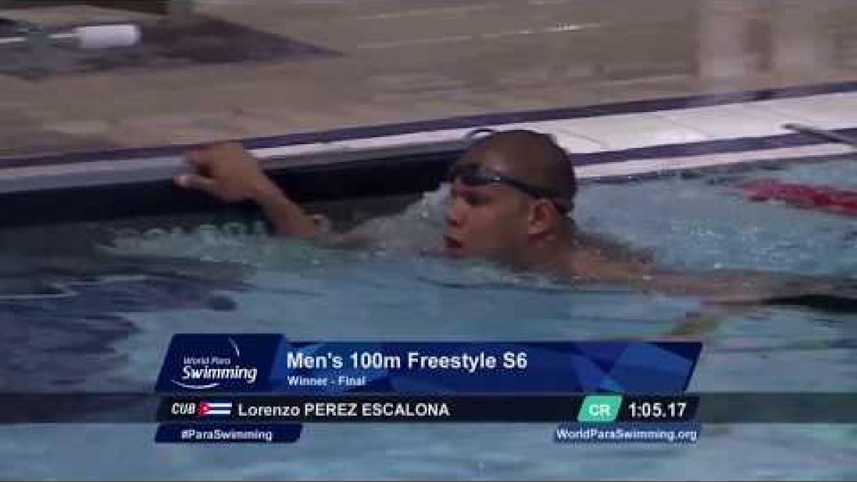 Men's 100 m Freestyle S6| Final | Mexico City 2017 World Para Swimming Championships