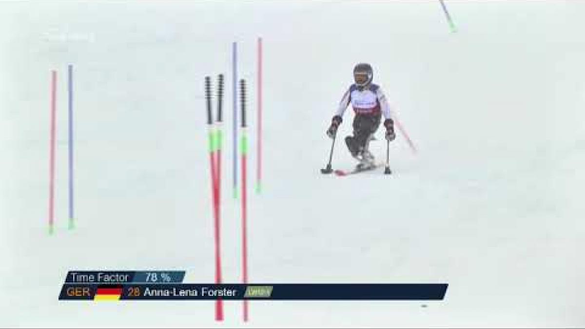 Anna Schaffelhuber | Women's sitting slalom 2 | World Para Alpine World Cup | Kuhtai