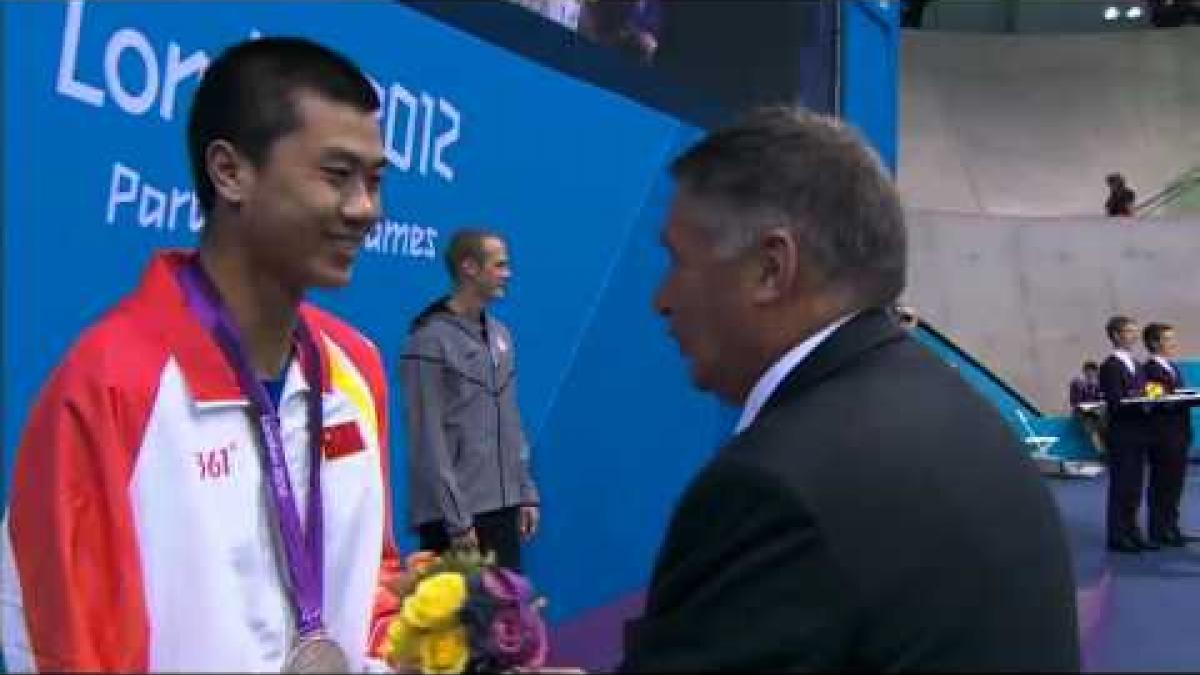 Swimming - Men's 50m Freestyle - S7 Victory Ceremony - London 2012 Paralympic Games