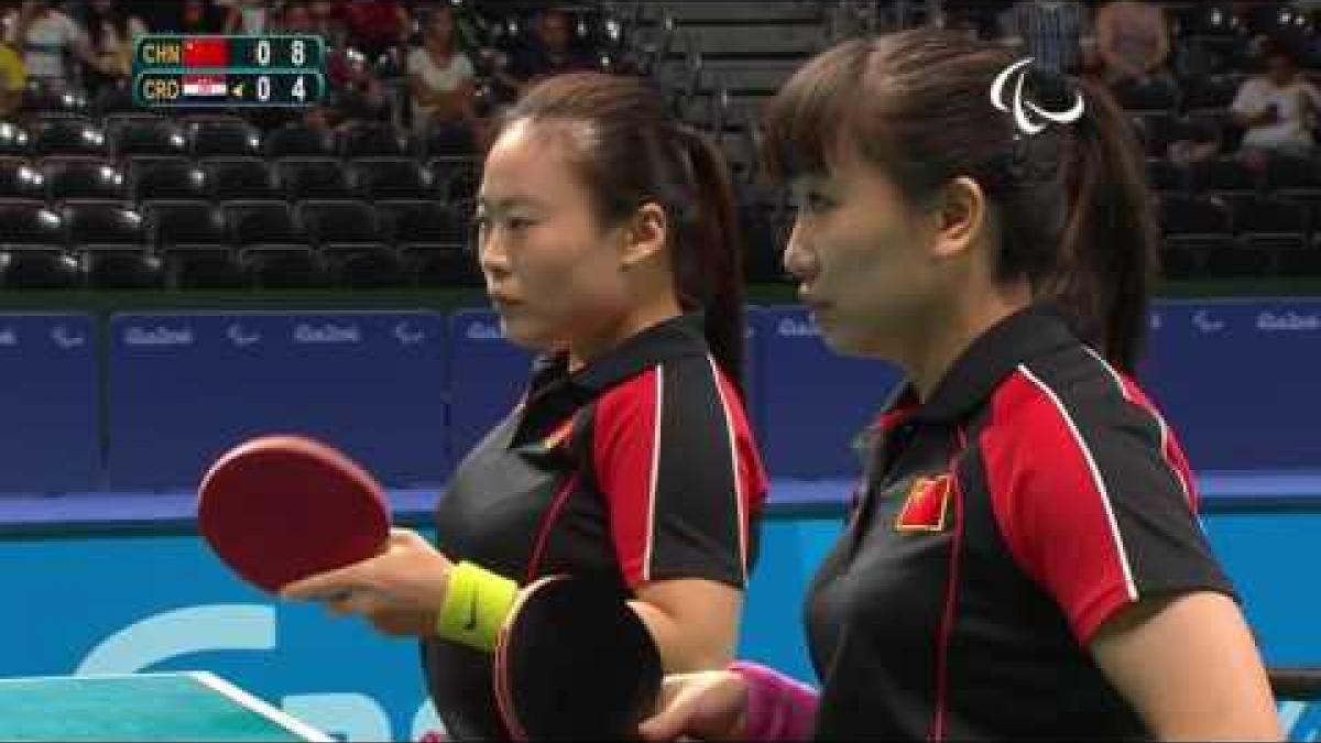 Table Tennis | China vs Croatia | Women's Team Final and Gold MatchTF1-3 | Rio 2016 Paralympic Games