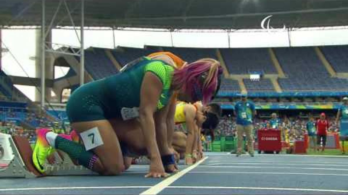 Athletics | Women's 100m - T11 Semi-Final 2 | Rio 2016 Paralympic Games