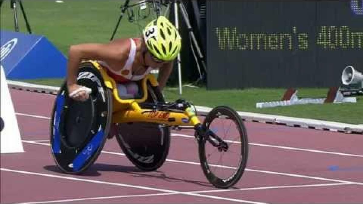 Women's 400m T54 | heat 2 |  2015 IPC Athletics World Championships Doha