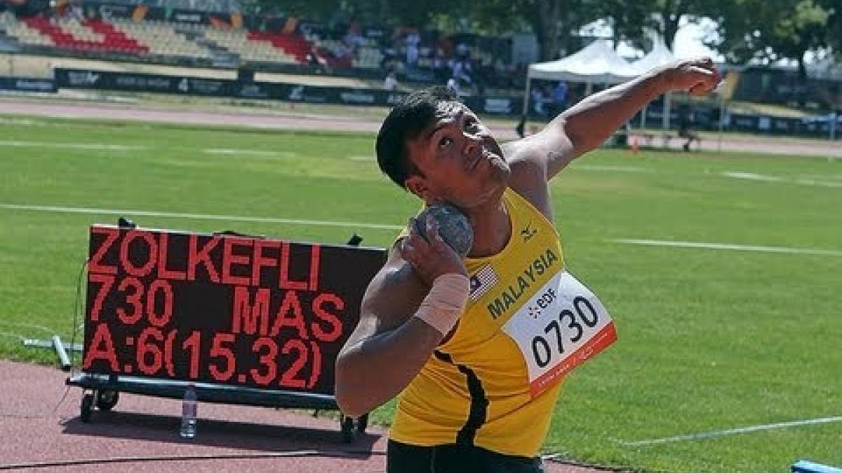 Athletics -  men's shot put F20 final  - 2013 IPC Athletics World Championships, Lyon