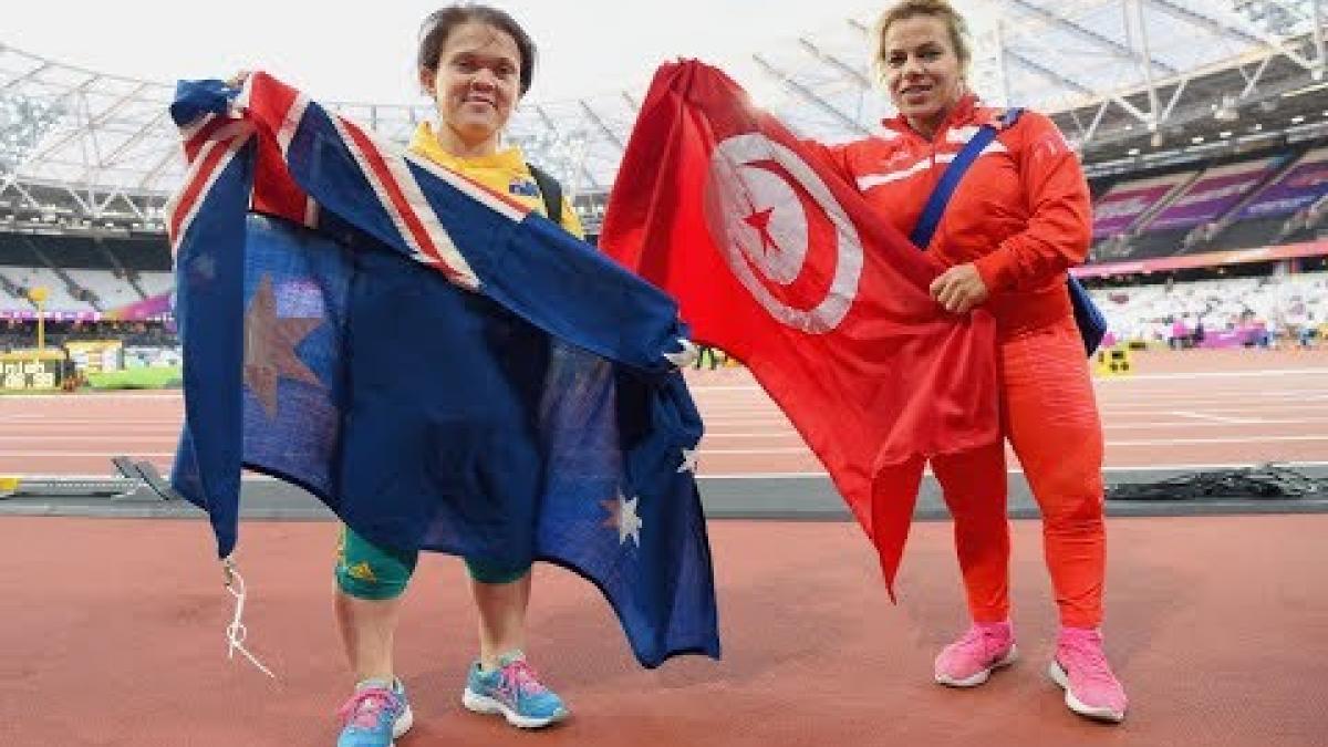 Raoua Tlili | Gold Women’s Shot Put F41 |Final | London 2017 World Para Athletics Championships