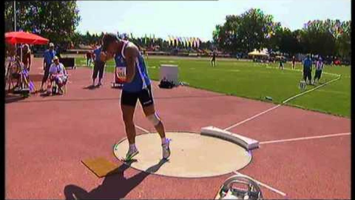 Athletics - Dmytro Ibragimov - men's shot put F46 final - 2013 IPC Athletics World C...