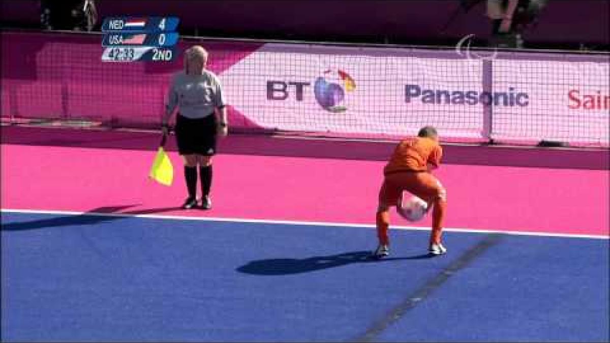 Football 7-a-side - NED vs USA - Men's 5-8 Semi-Final - 2nd half - London 2012 Paralympic Games.mp4