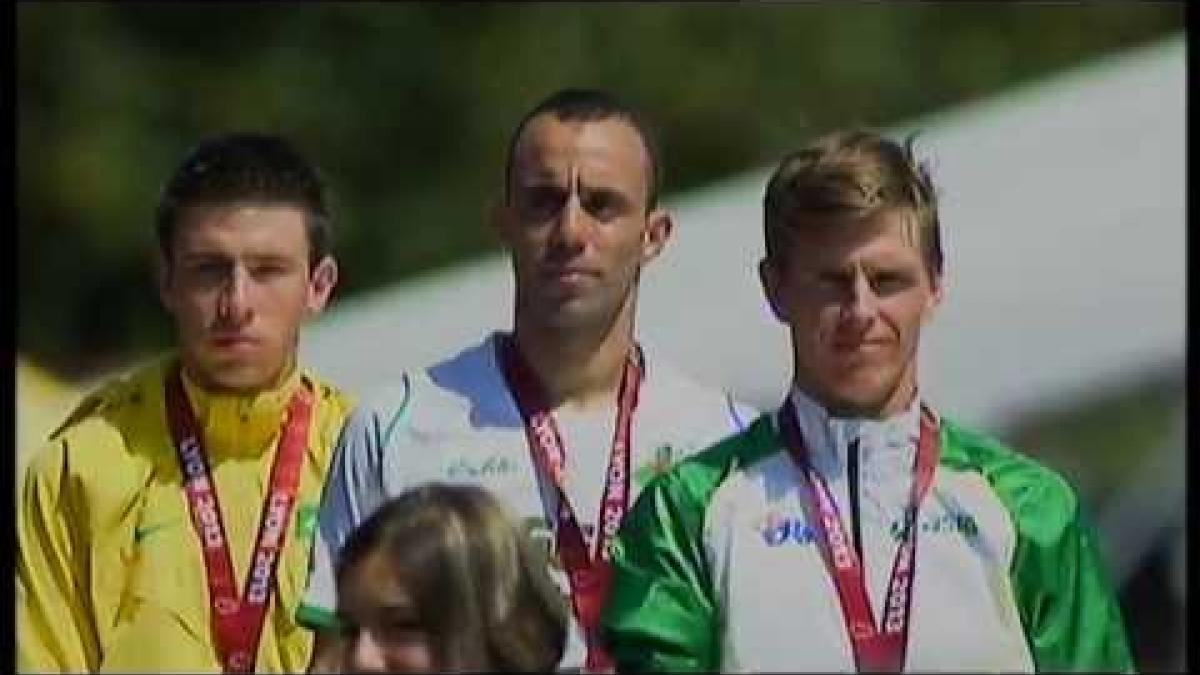 Athletics -  men's 5000m T46 Medal Ceremony  - 2013 IPC Athletics World Championships, Lyon